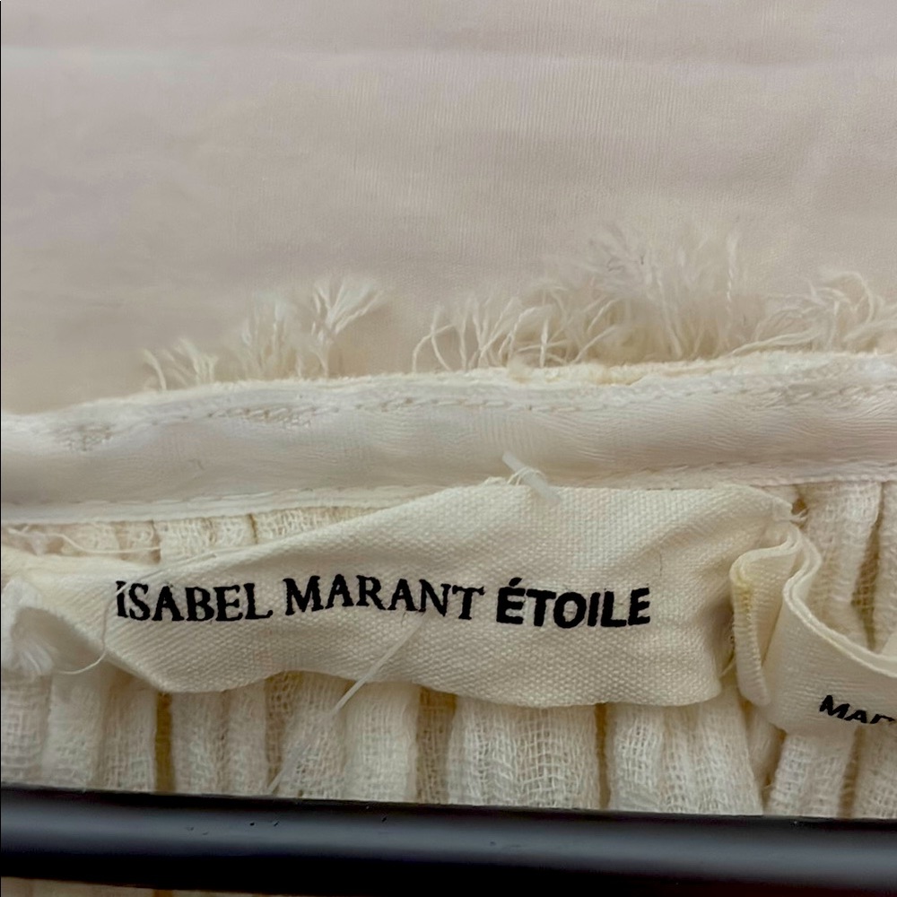Isabel Marant Étoile Cream Fringe Detail